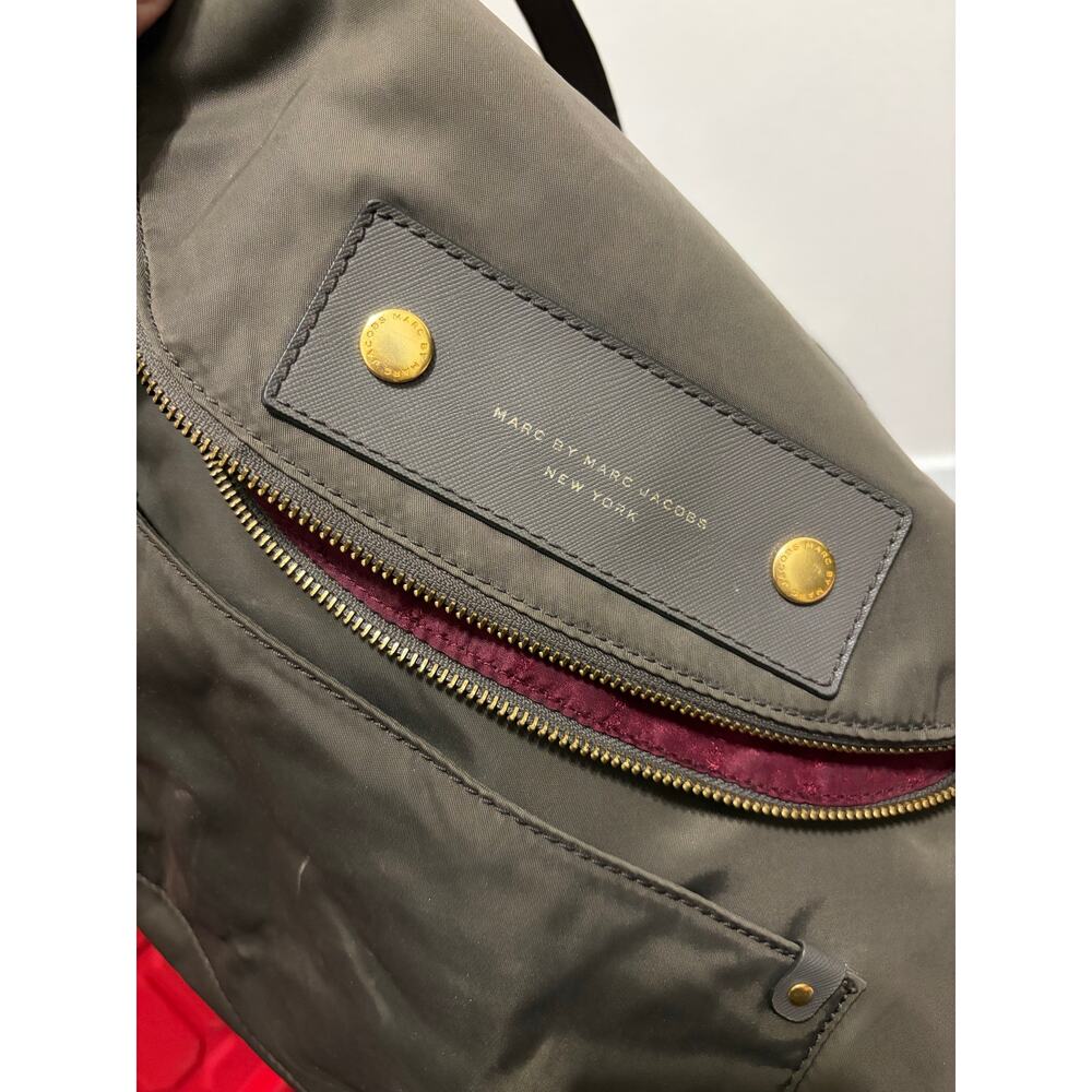 Marc Jacobs Purse Nylon Shoulder Bag Dark Green Gray Preppy Y2K Streetwear Bags - Picture 8 of 13